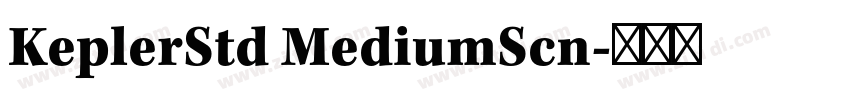 KeplerStd MediumScn字体转换